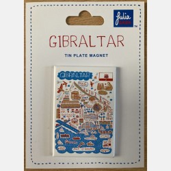  Gibraltar Tin Plate Magnet by Julia Gash